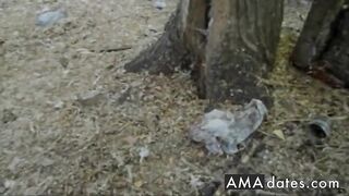Russian Hooker Yulia Lazareva Sucks and Fucks Outdoors