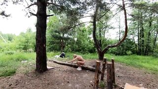 Risky Public Nudity at an Abandoned Gas Station
