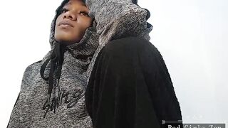Ebony skinny very pretty teen shemale on webcam