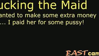 Fucking Our Asian Milf Maid