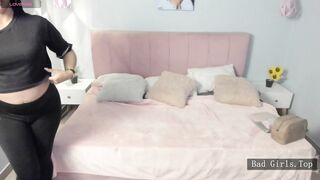 Chubby and curvy amazing natural huge boobs cute milf