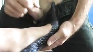 Shoe Fetish Webcam Show with Pussy Tease