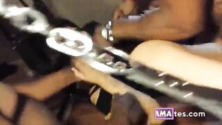 African BBC Gangbang with Latina MILF