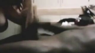 White Girl Sucks BBC on Webcam