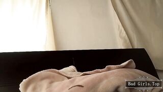 Big booty big tits cute teen closeup fisting with toys