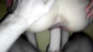 Deutscher Doggystyle mit einem unordentlichen Ende