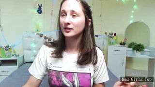 Natural big tits pretty brunette webcam solo teen