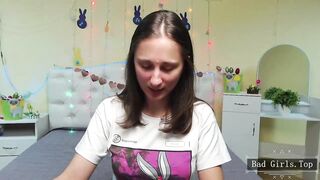 Busty petite skinny webcam solo brunette teen