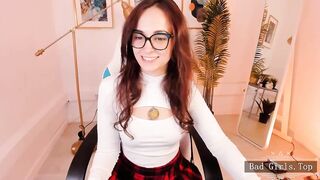 Pretty boobs skinny petite brunette web teen babe