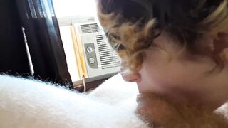 Horny Sophie Sucks and Swallows in Quarantine