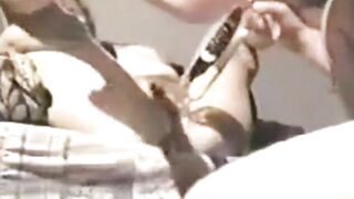 Mature Girl Plays with Sex Toy on Webcam for Hubby