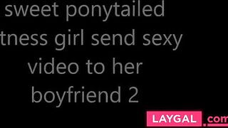 18yo Big-Tits Ponytailed Girl Anal Fingering for BF