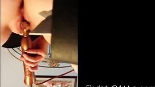 Home Alone Amateur Girl Fingering on Webcam