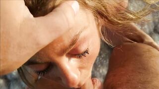 Deep Sea Oral Adventure: Blonde Babe's Blowjob at -420m Altitude