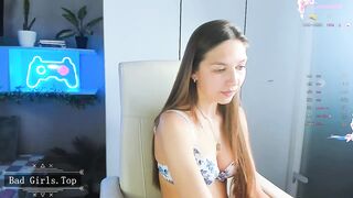 Very cute natural big boobs petite skinny web teen