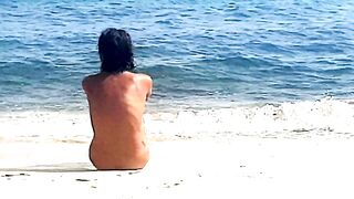 Sexy Couple's Public Beach Adventure