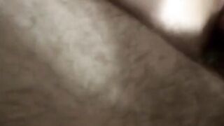 Playing with my girl's pussy and cumming on it.