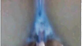 Webcam Girl Devours a Huge Dildo