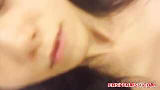 Asian Couple's Close-Up Amateur Fun