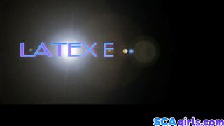 Latex Belle - Anal Slampa: Mun, rumpa & fitta knullade hårt