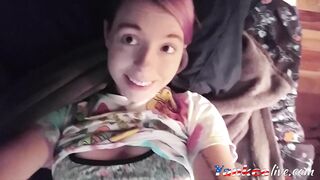 Edging Myself - Solo Teen Babe Fingering Webcam Show
