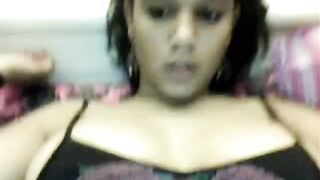 Big-Titted Morena's Webcam Flash