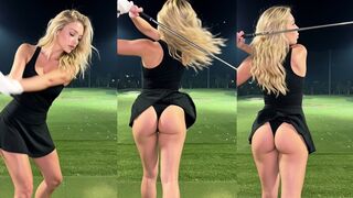 Blonde Golf Slut Swings Her Ass Off