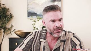 Stepdad fucks stepdaughter after catching her with boyfriend