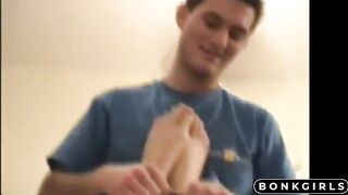 Czech Amateur Couple's Sofa Blowjob