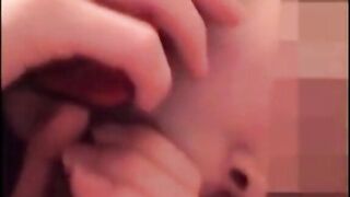 Cheating Russian Girl Sucks a Cock While Talking to Her Husband
