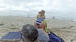 I won't leave until you cum in my ass! Anal creampie in front of everyone.