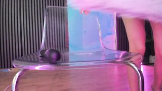Slim big booty big boobs blonde hot teen dildo riding