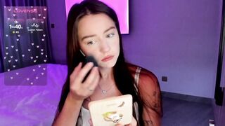 Very petite slim teen with huge natural boobs