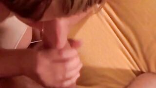 Girl Sucks, Swallows - Amateur Blowjob Video