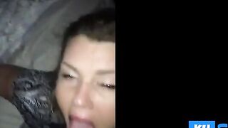 Amateur Sexy Girl Gives Blowjob and Takes Cum in Mouth
