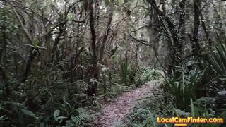 Public Forest Walk, Masturbating and Naked on Webcam