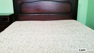 Masturbating my Pussy to Orgasm. Big Ass Teen Solo Webcam POV