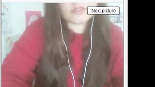 Polish Girl with Big Nipples in BDSM Webcam Show