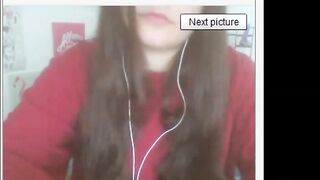 Polish Girl with Big Nipples in BDSM Webcam Show
