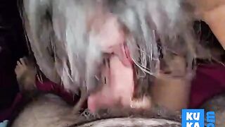 Messy Girl's Blowjob Surprise