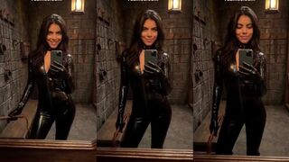 Kinky Trans Hottie in Full Latex Catsuit