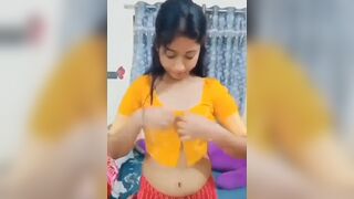 Newly married bengali wife strips for her boyfriend