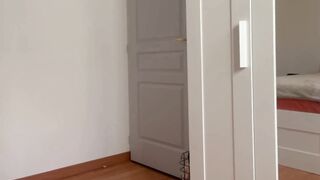 French Amateur Fingers Herself After Work