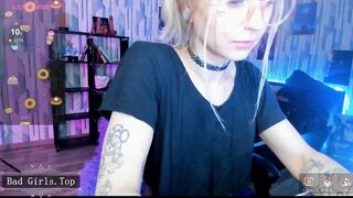 Skinny petite blonde teen trans big cock cam playing