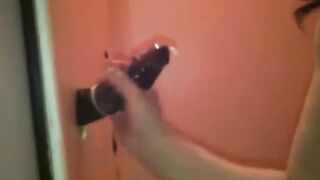 Portuguese Swinger Girl Takes BBC at Glory Hole