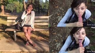 JasperBlue - Girlfriend Public Flash  Blowjob Facial