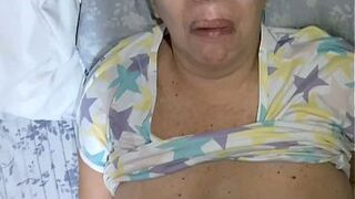 POV of mature couple, grandparents, amateur Latina