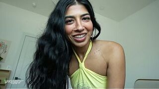 I fucked a BIG BOOTY DESI BABE while she was on the phone with her BF - Jasmine Sherni