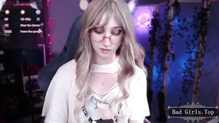 Very cute skinny blonde anime teen web show