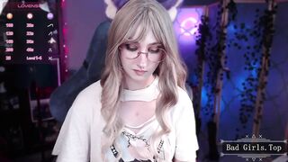 Very cute skinny blonde anime teen web show